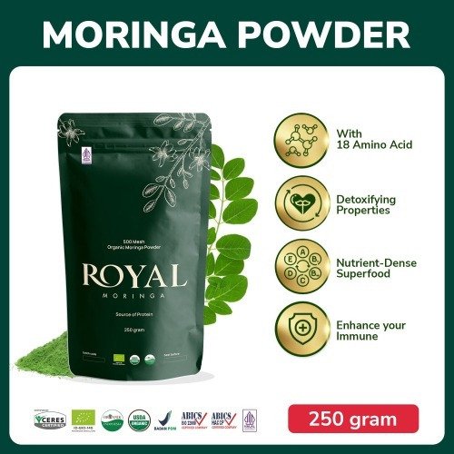 (Royal Moringa Powder) Organic Moringa Oleifera Leaf Powder – Ultimate Plant-Based Nutrition